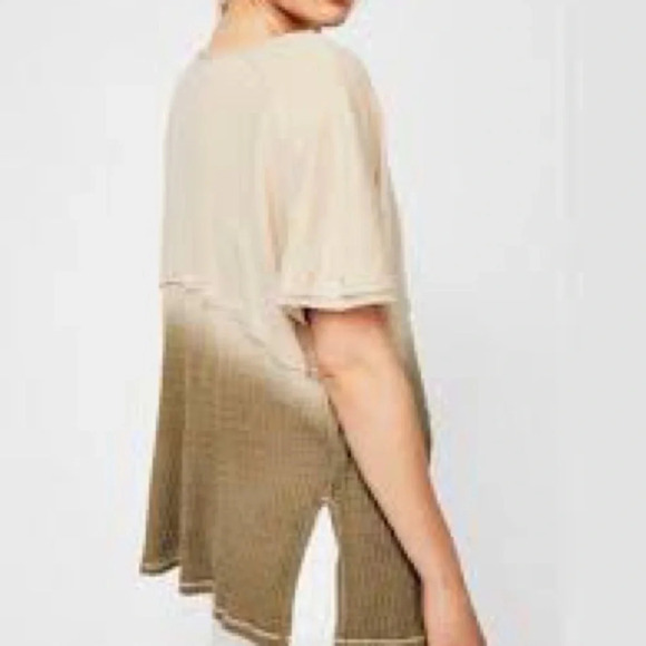 We The Free/Free People Sun Dial Tee in Sand Combo - NWOT - Size Medium. - Picture 2 of 8